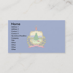 Vermont Flag Visitekaartje