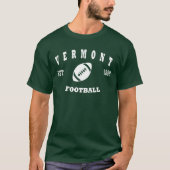 Vermont Football Retro Logo T-shirt (Voorkant)