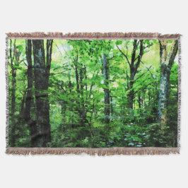 Vermont Forest in de zomer Deken