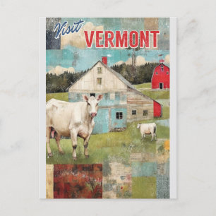 Vermont gestileerde  Boerderij reizen Briefkaart