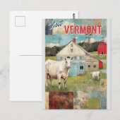 Vermont gestileerde  Boerderij reizen Briefkaart (Voorkant / Achterkant)