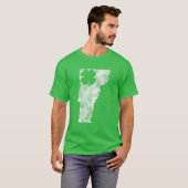 Vermont Gift St. Patrick's Day Shamrock Clover Iri T-shirt (Voorkant volledig)
