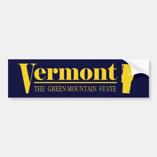 Vermont Gold Bumpersticker (Voorkant)