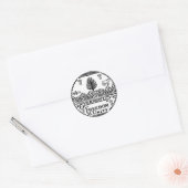 Vermont Great Seal Ronde Sticker (Envelop)