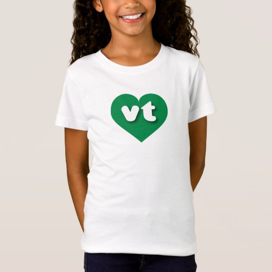 Vermont green hart - Ik hou van vt T-shirt (Voorkant)