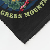 VERMONT GREEN MOUNTAIN STATE FLAG FLEECE DEKEN (Hoek)