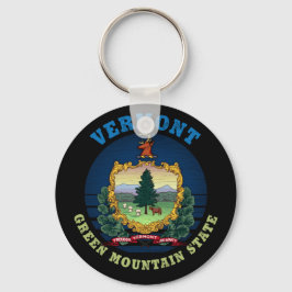 VERMONT GREEN MOUNTAIN STATE FLAG SLEUTELHANGER
