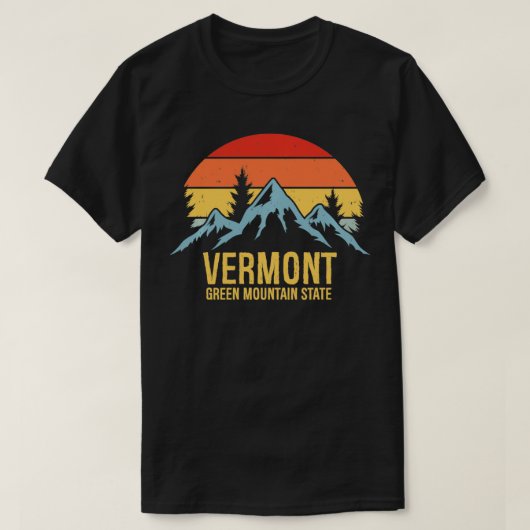 Vermont Green Mountain State T-shirt (Design voorkant)