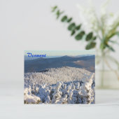 Vermont Green Mountains Mount Abraham Winter Briefkaart (Staand voorkant)