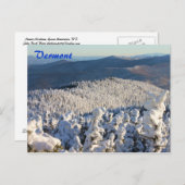 Vermont Green Mountains Mount Abraham Winter Briefkaart (Voorkant / Achterkant)
