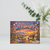 Vermont Greetings Postcard  Briefkaart (Staand voorkant)