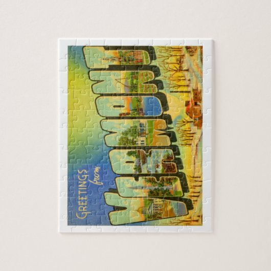 Vermont-groeten uit de VS Legpuzzel (Verticaal)