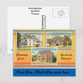 Vermont, Groeten uit Hardwick Briefkaart (Voorkant / Achterkant)