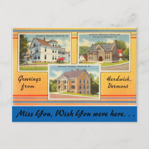 Vermont, Groeten uit Hardwick Briefkaart