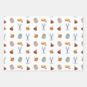 Vermont herfst esdoorn siroop flanel ski-seizoen inpakpapier vel (Voorkant)