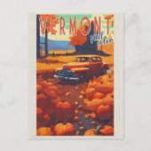  Vermont Herfst Foliage Kleur Reizen Briefkaart (Voorkant)
