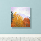 Vermont Herfst Foliage Landschap Canvas Print (Insitu (Houten vloer))