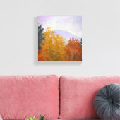 Vermont Herfst Foliage Landschap Canvas Print (Insitu (Woonkamer))
