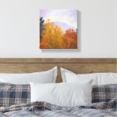 Vermont Herfst Foliage Landschap Canvas Print (Insitu (Slaapkamer))