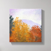 Vermont Herfst Foliage Landschap Canvas Print (Voorkant)