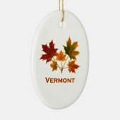 Vermont Herfst Foliage - Maple Leaves Keramisch Ornament (Rechts)
