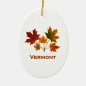 Vermont Herfst Foliage - Maple Leaves Keramisch Ornament (Voorkant)