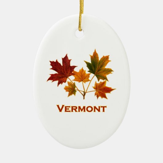 Vermont Herfst Foliage - Maple Leaves Keramisch Ornament (Voorkant)