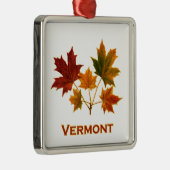 Vermont Herfst Foliage - Maple Leaves Metalen Ornament (Rechts)