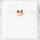Vermont Herfst Foliage - Maple Leaves Ronde Sticker (Tas)