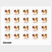 Vermont Herfst Foliage - Maple Leaves Vierkante Sticker (Vel)