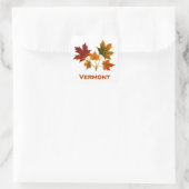 Vermont Herfst Foliage - Maple Leaves Vierkante Sticker (Tas)