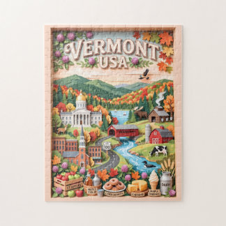 Vermont herfst reizen New England natuur bezienswa Legpuzzel