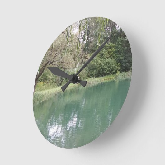 Vermont Herfst Scene Clock Ronde Klok (Hoek)