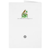 Vermont Hermit Thrush Clover Hallo Friend (Achterkant)