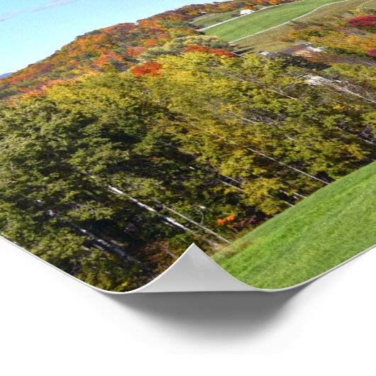 Vermont Hillside in het najaar Poster (Hoek)