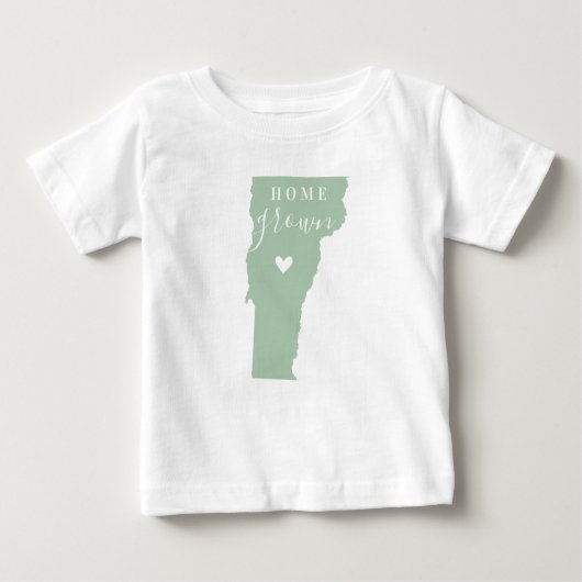 Vermont Home Grown | Bewerkbare kleuren State Map (Voorkant)