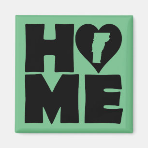 Vermont Home Heart State Fridge Magnet