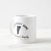 Vermont Home Sweet Home Familie Monogram Mok (Voorkant links)