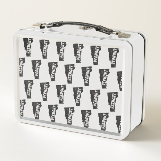 Vermont Home Vintage Map Silhouette (Achterkant)