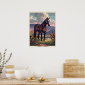 Vermont Horse Poster (Keuken)