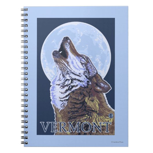 Vermont-Howling Wolf Notitieboek (Voorkant)
