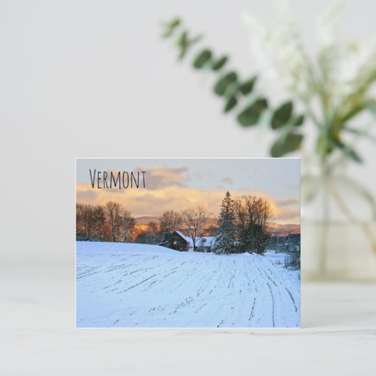 vermont-huis briefkaart (Staand voorkant)