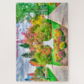 Vermont in de Herfst.Kerstgroeten Legpuzzel (Verticaal)