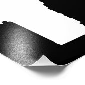 Vermont in wit en zwart foto afdruk (Hoek)