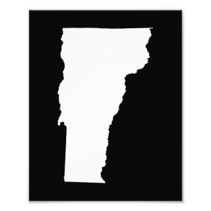 Vermont in wit en zwart foto afdruk