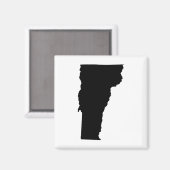 Vermont in zwart en wit magneet (Voorkant / Achterkant)