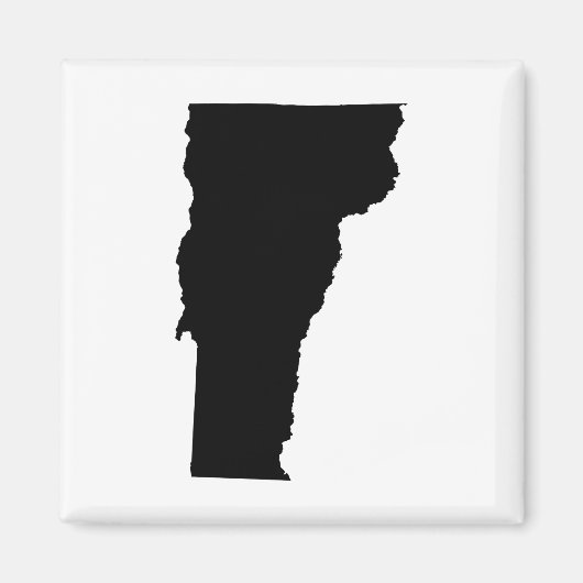 Vermont in zwart en wit magneet (Voorkant)
