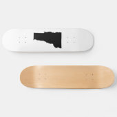 Vermont in zwart en wit persoonlijk skateboard (Horizontaal)