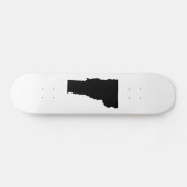 Vermont in zwart en wit persoonlijk skateboard (Horizontaal)