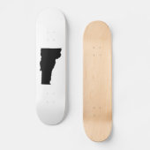 Vermont in zwart en wit persoonlijk skateboard (Voorkant)